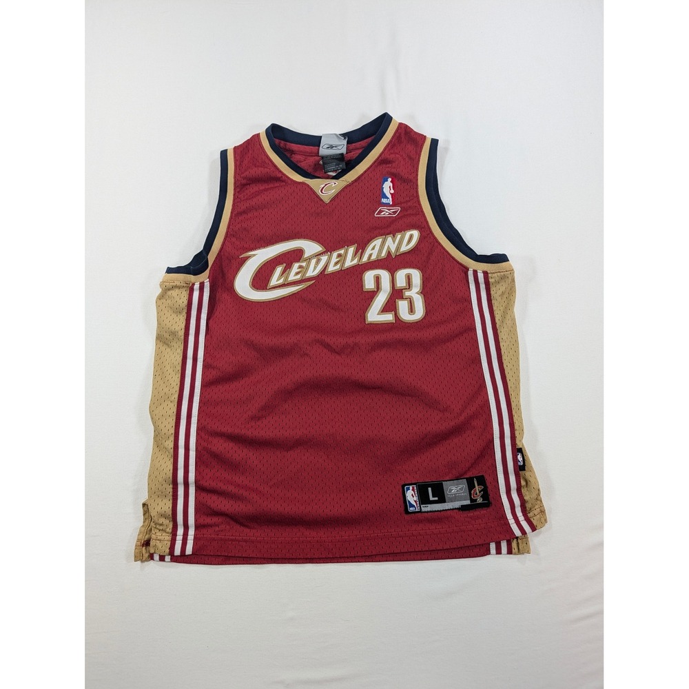 Reebok NBA Cleveland Cavaliers LeBron James 23 Jersey Youth Large Wine Red